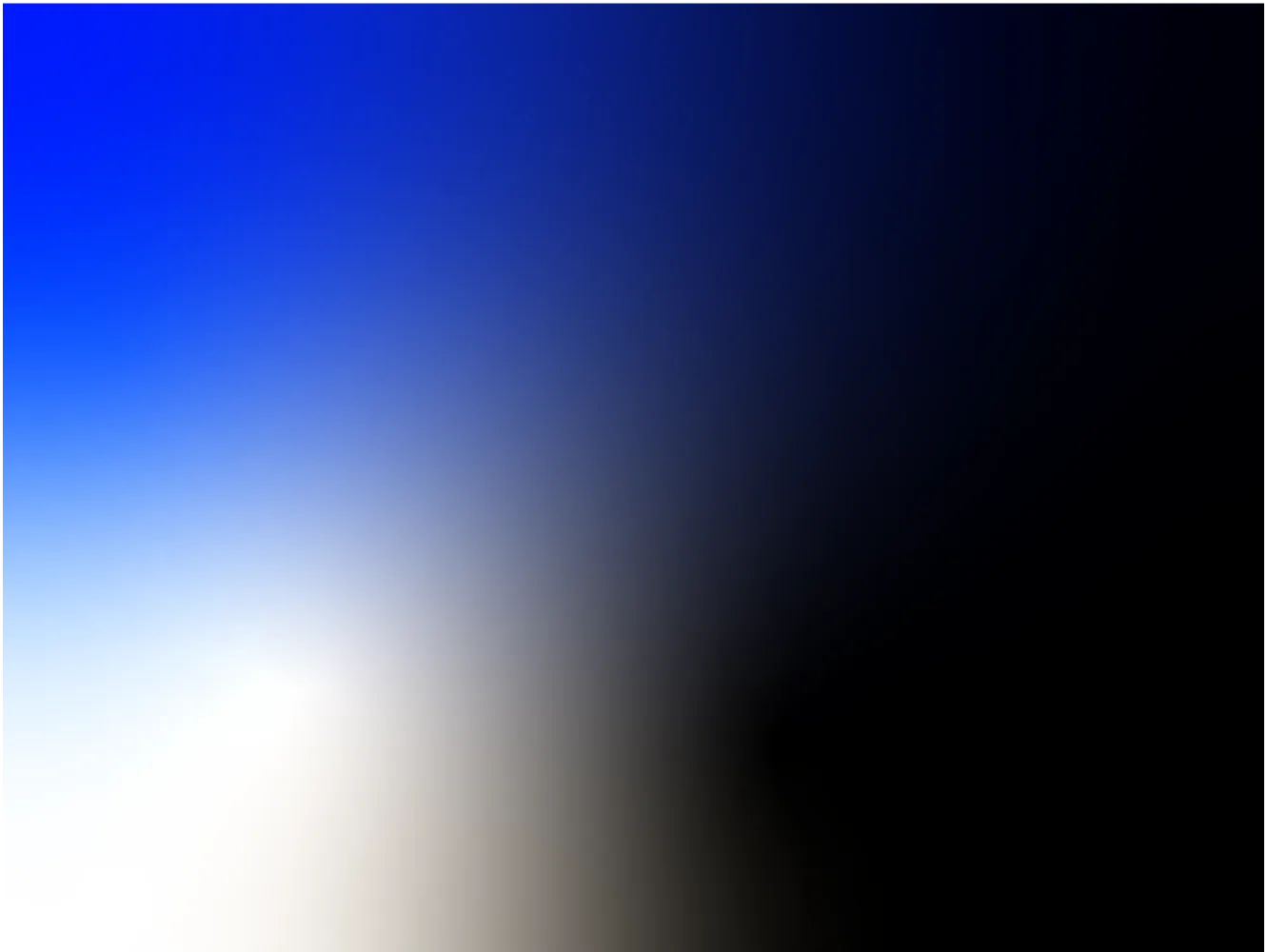 Cold Blue brand texture: a soft gradient from electric blue through white to black