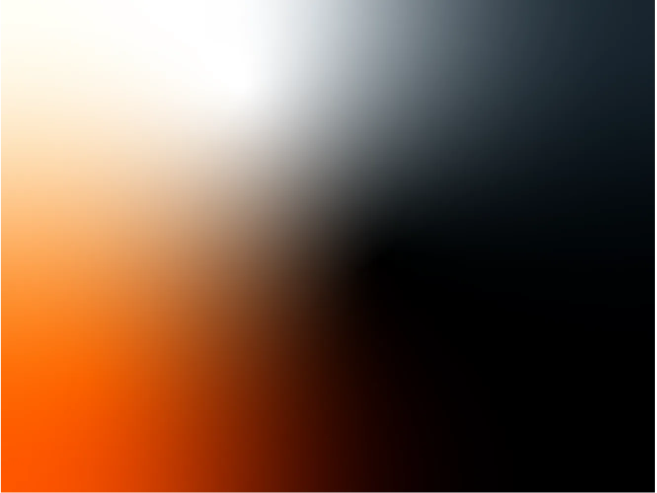 Orange Heat brand texture: a soft gradient from orange through white to black
